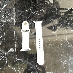 Apple Watch White Silicone Band